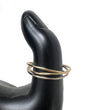 Three Strand Interlock Anxiety Ring 14K Gold