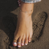 Flower Power Anklet and Toe Ring Gift Set