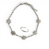 Flower Power Anklet and Toe Ring Gift Set