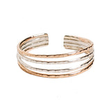 Four Strand Sterling & Gold Fill Adjustable Toe Ring