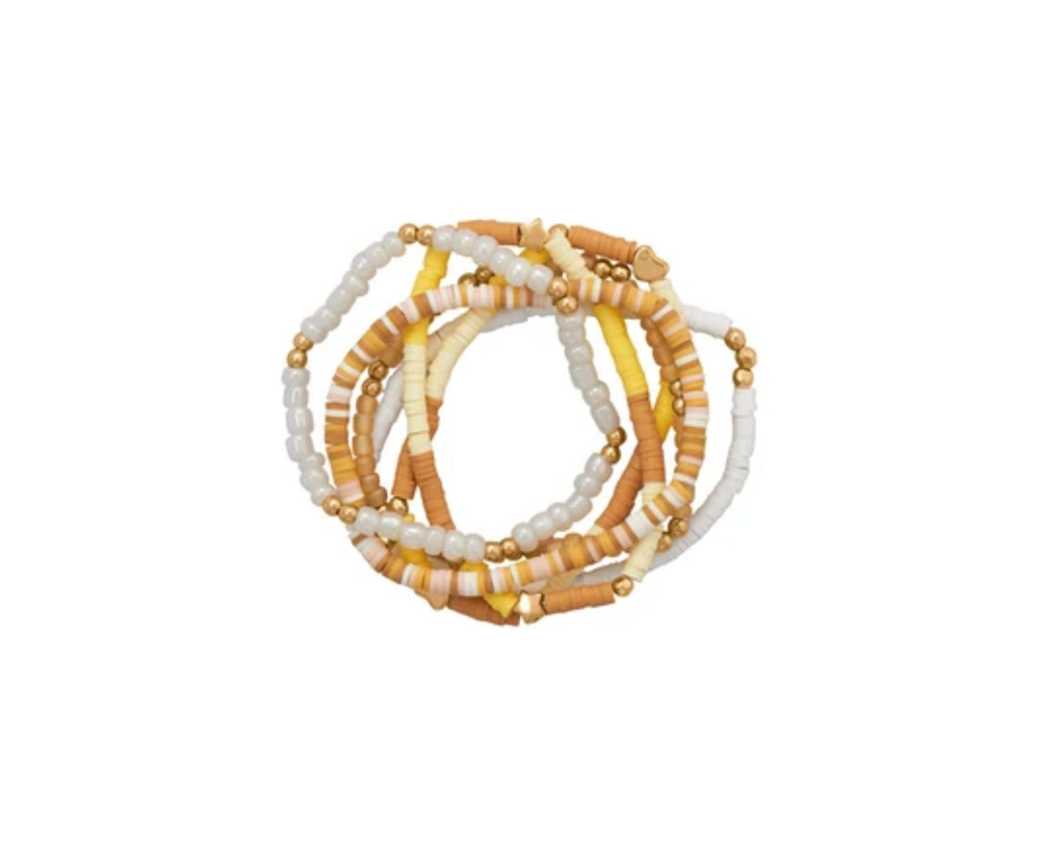 Friendship Bracelets / Heishi Surfer Beads - Set of 6