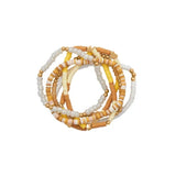 Friendship Bracelets / Heishi Surfer Beads - Set of 6