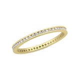 CZ Micro Eternity Gold Fill Toe Ring