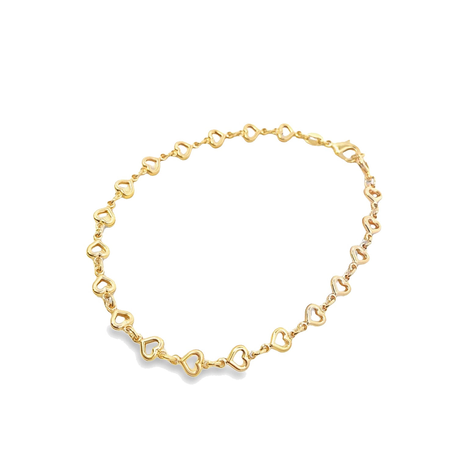 Heart Charm 18K Gold Fill Anklet