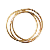 Three Strand Interlock Fidget Ring Gold Fill