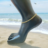 Rolo Chain 18k Gold Filled Anklet
