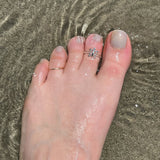 Honu Hawaiian Turtle Sterling Adj Toe Ring