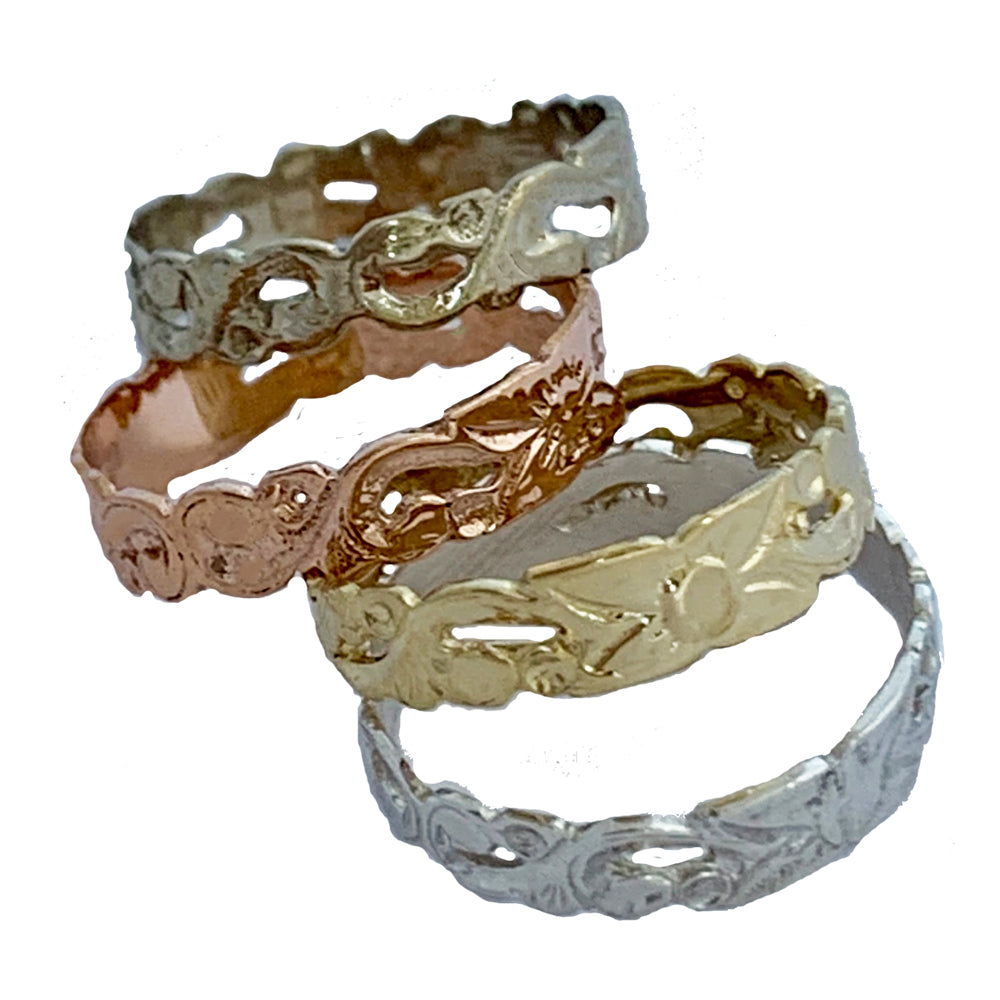 Rose Toe Rings Bahama Stack 14K Rose Gold Toe Ring – www.ToeRings.com