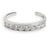 CZ Half Eternity Sterling Adj Toe Ring