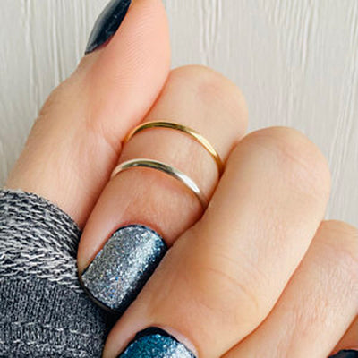 1mm Sterling Adj Toe Ring