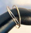 Three Strand Interlock Anxiety Ring 14K Gold
