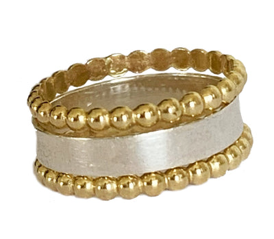 Bee Bands & 3mm Flat Stack Toe Rings