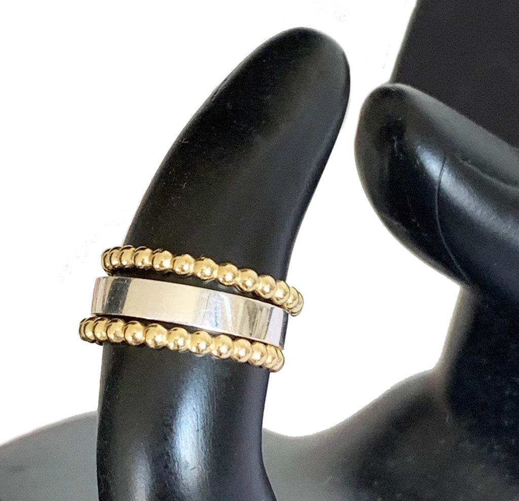 Bee Bands & 3mm Flat Stack Toe Rings