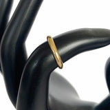 3mm Gold Fill Thumb Ring shown on a model