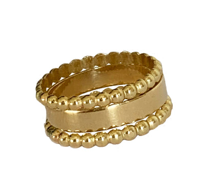 Bee Bands & 3mm Flat Stack Toe Rings