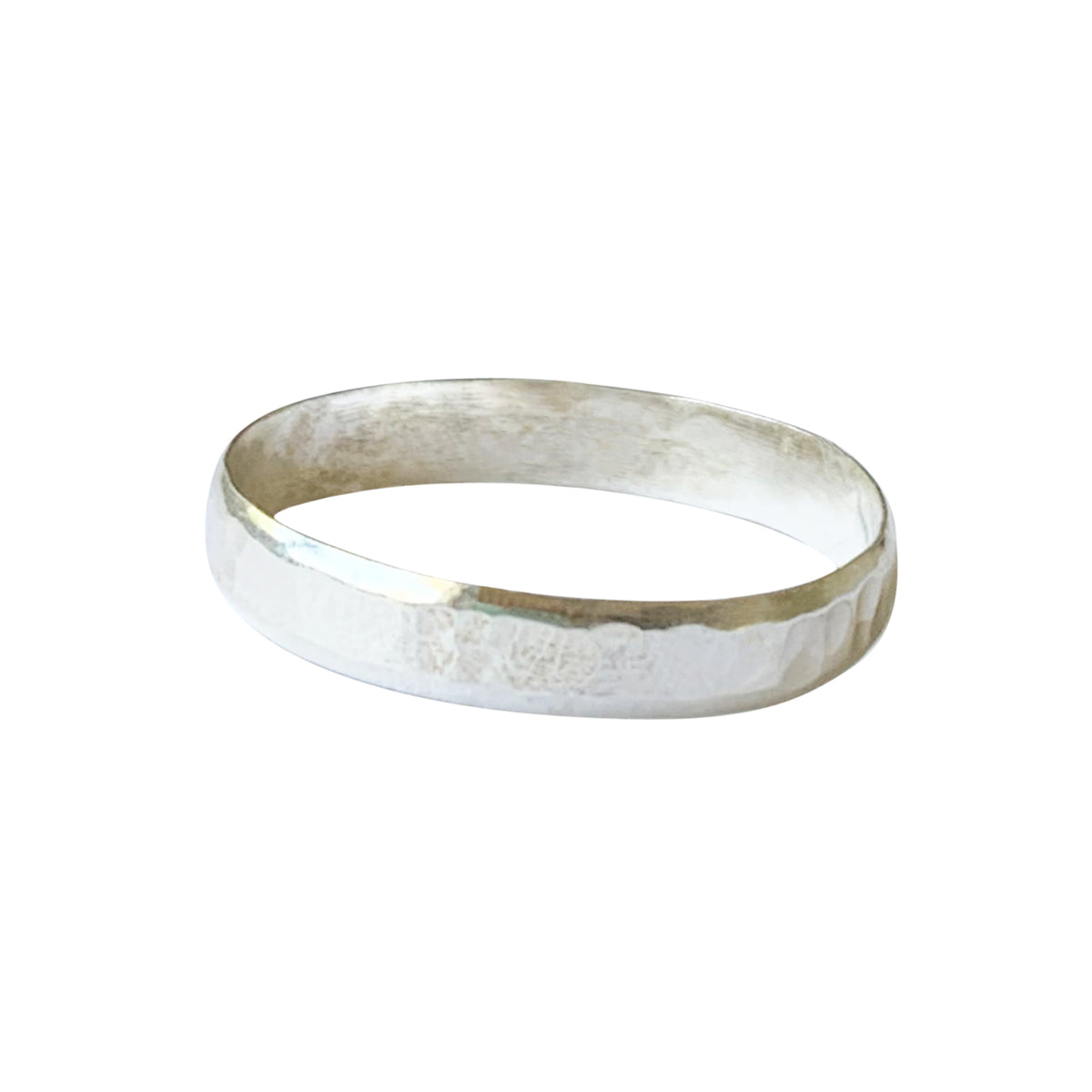 5mm Hammered Sterling Ring