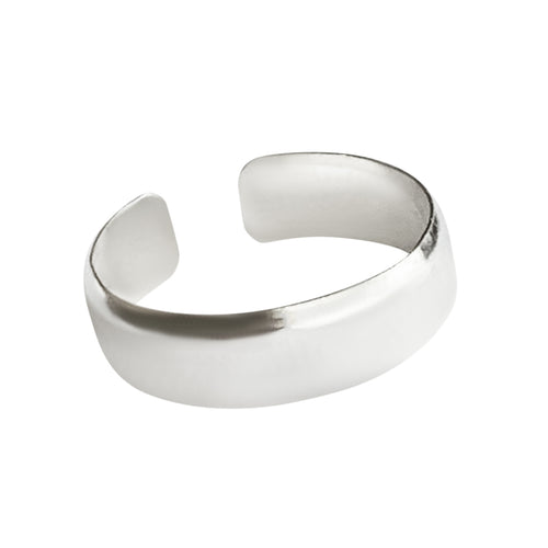 5mm Hammered Sterling Adj Toe Ring