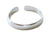 Adjustable wide sterling ring for the big toe