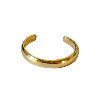 3mm Domed 10k Gold Adj Toe Ring
