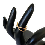Criss Cross Rope 10K Gold Adj Toe Ring