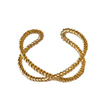 Criss Cross Rope 10K Gold Adj Toe Ring