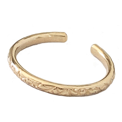 Hawaiian Breeze Toe Ring in Gold Fill Adjustable