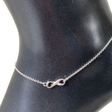 Infinity Charm Sterling Anklet