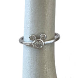 Mouse Ears CZ Sterling Ring