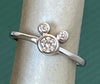 Mouse Ears CZ Sterling Ring