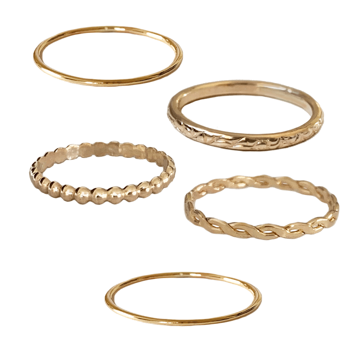 Five Toe Rings Variety Stack – www.ToeRings.com