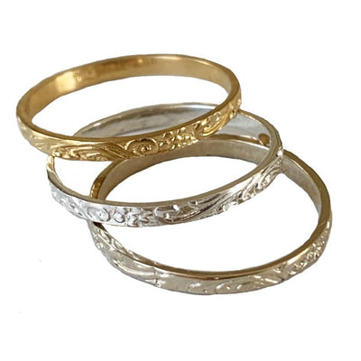 Summer Breeze Toe Ring shown in sterling and gold fill