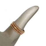 Bee Bands & 3mm Stack Gold Fill Toe Rings
