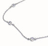 Bezel CZ Sterling Anklet