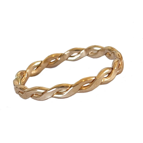 Braid Medium Gold Fill Ring