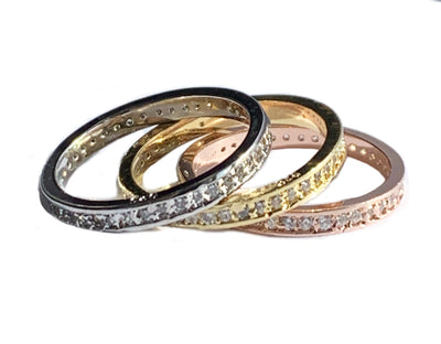 CZ Micro Eternity Gold Fill Toe Ring