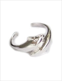 Dolphins Leaping Sterling Adjustable Toe Ring