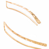 Curvy Threader Drop Earrings in 14K Gold Fill or Sterling Silver