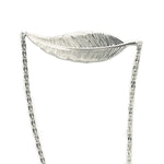 Feather Charm Sterling Anklet