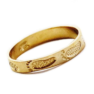 Footprints 14K Toe Ring