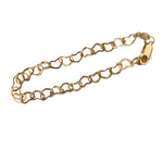 Heart Chain 18k gold filled bracelet