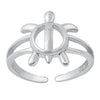 Honu Hawaiian Turtle Sterling Adj Toe Ring