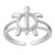 Honu Hawaiian Turtle Sterling Adj Toe Ring