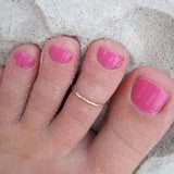 1mm round Toe Ring 14K - for Men and Women. Photo by ToeRings.com (c) 2022