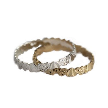 14k gold trio stacked toe ring, midi rings
