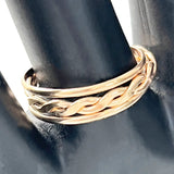 Skinny Bands & Medium Braid Stackable Toe Rings