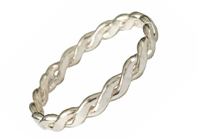 Braid Medium Sterling Ring