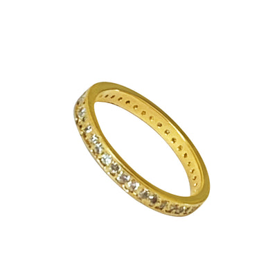 CZ Micro Eternity Gold Fill Toe Ring