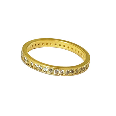 CZ Micro Eternity Gold Fill Toe Ring