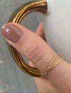 Three Strand Interlock Anxiety Ring 14K Gold