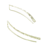 Curvy Threader Drop Earrings in 14K Gold Fill or Sterling Silver